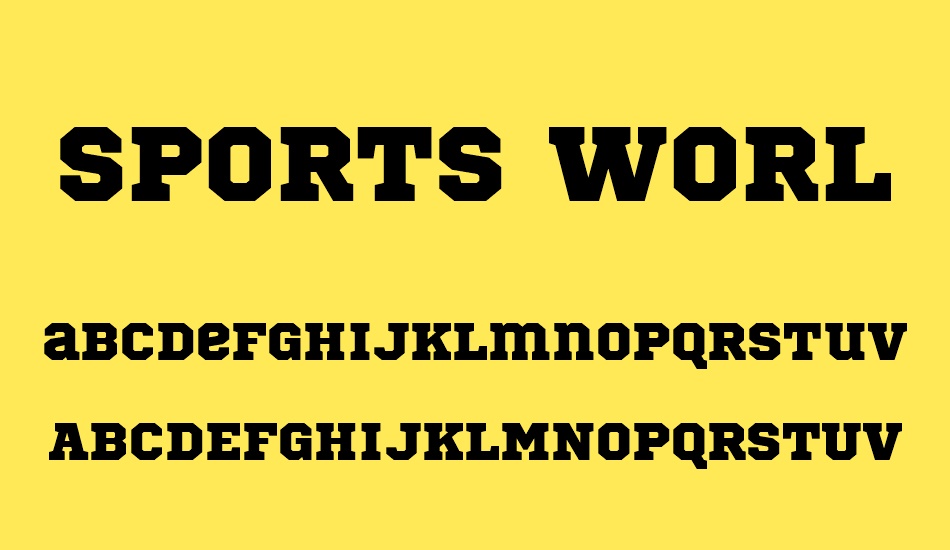 sports-world font