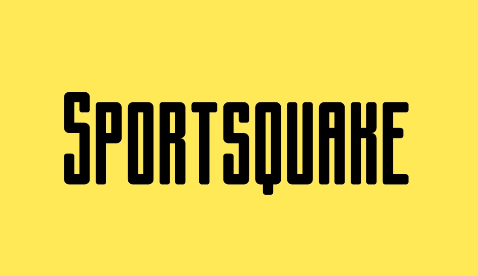 sportsquake font big