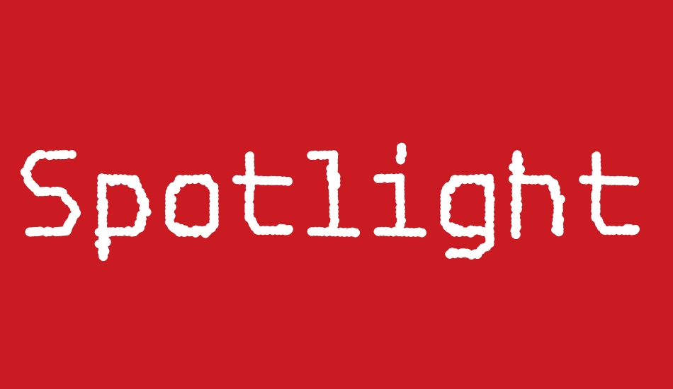 spotlight-typewriter-nc font big