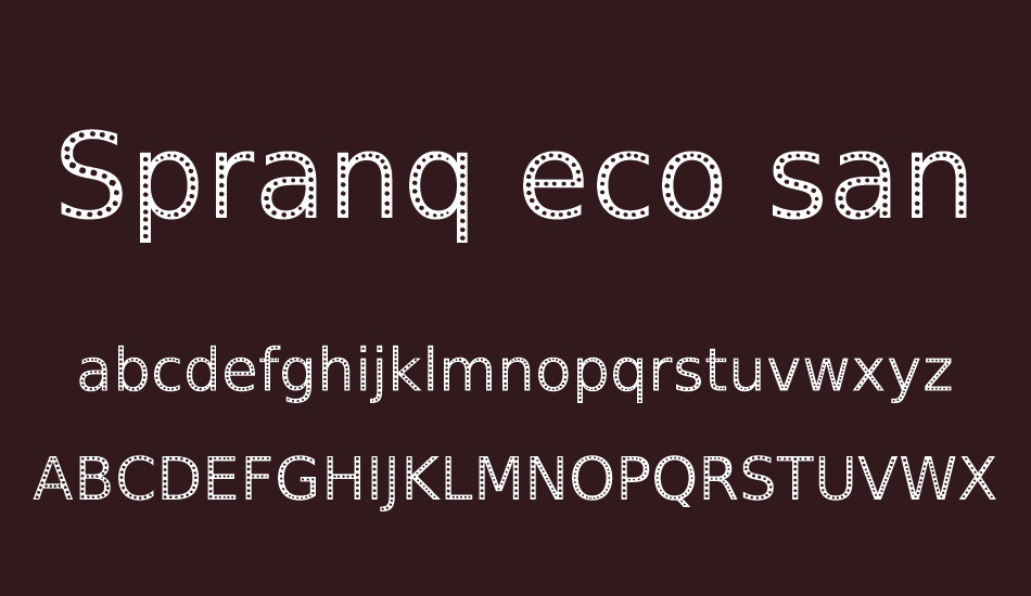 spranq-eco-sans font