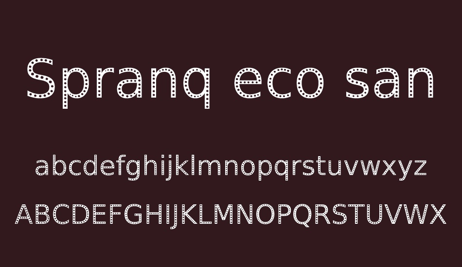 spranq-eco-sans font