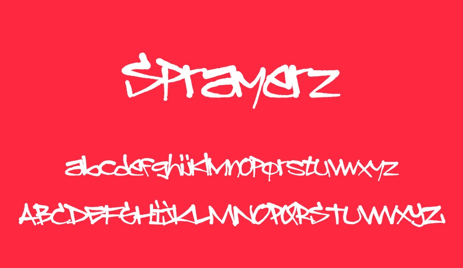 sprayerz font