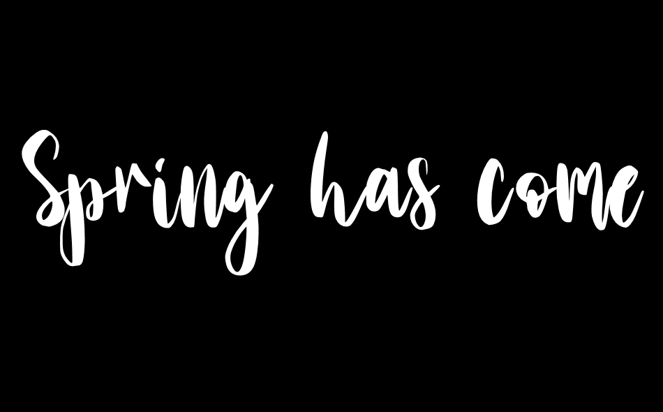 Spring has come font big