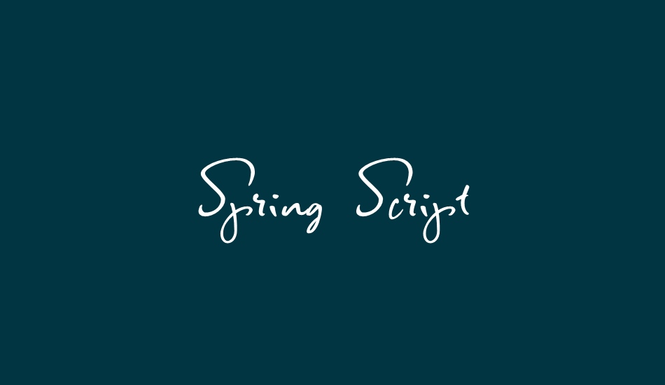 spring-script font big