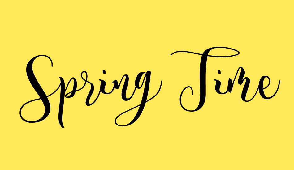 spring-time-personal-use font big