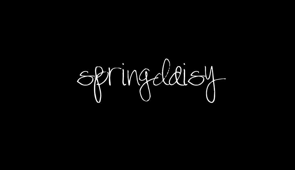 springdaisy font big