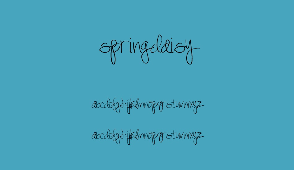 springdaisy font