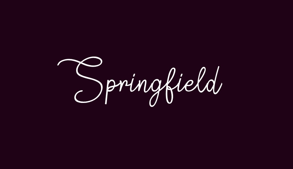 springfield font big