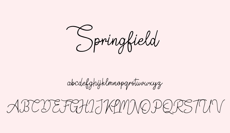 springfield font