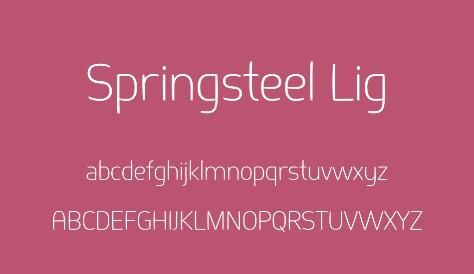 springsteel-lig font