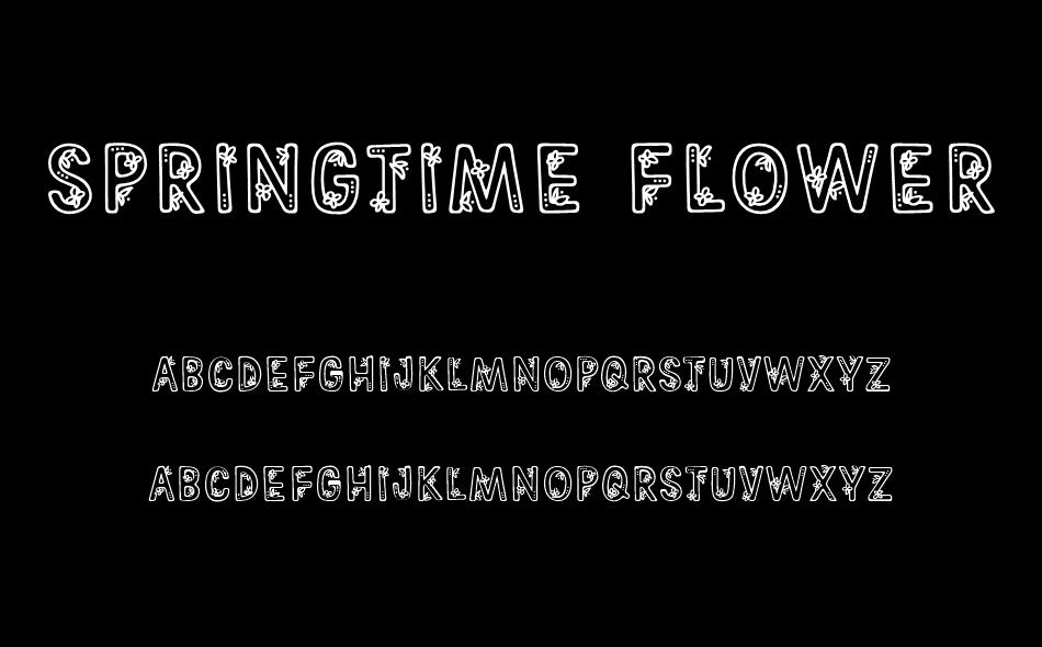 Springtime Flowers font