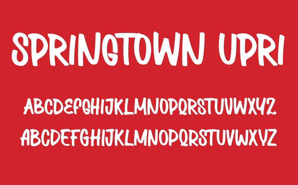 Springtown Market font