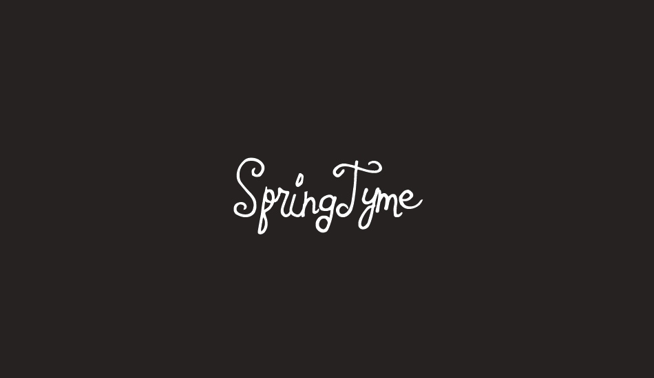 springtyme font big