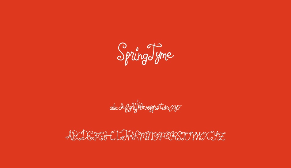 springtyme font