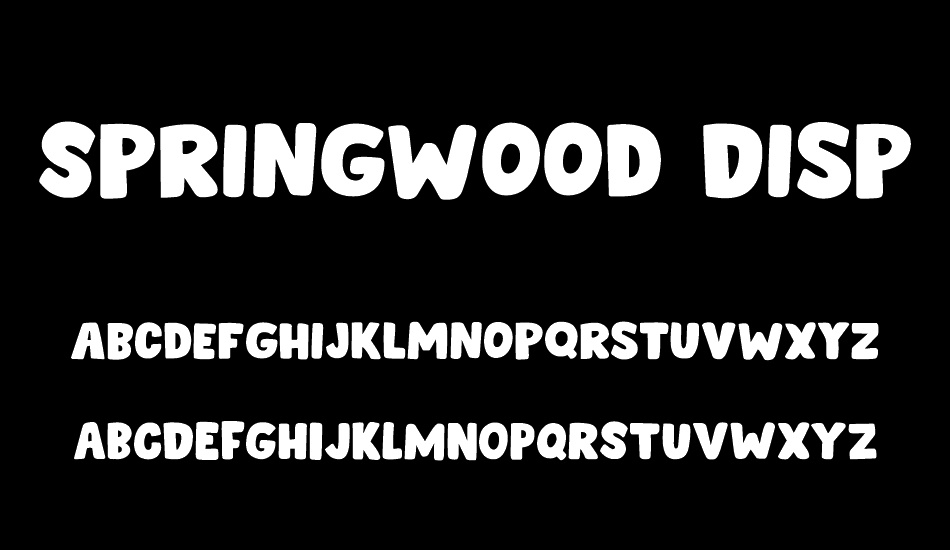 springwood-display-demo font