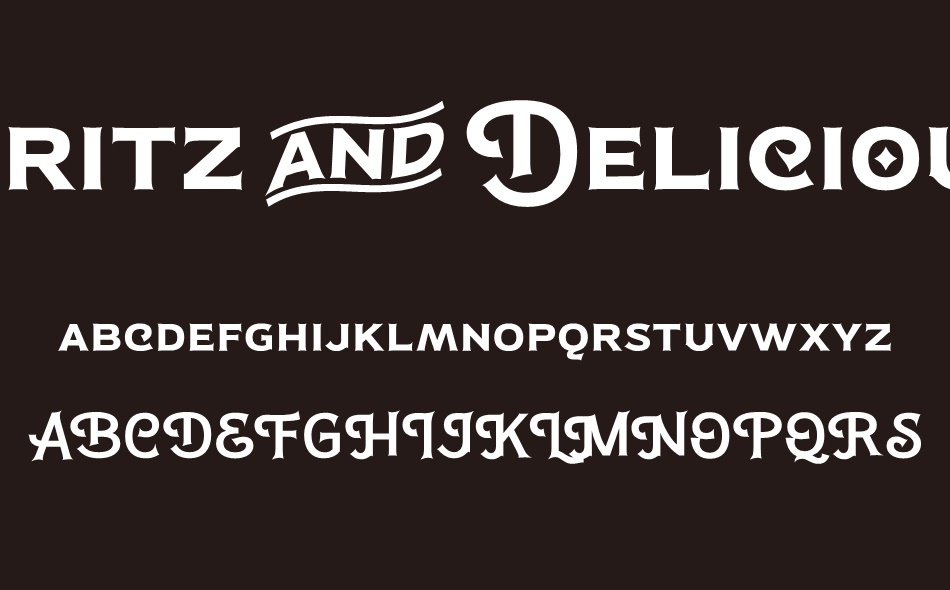 Spritz And Delicious font