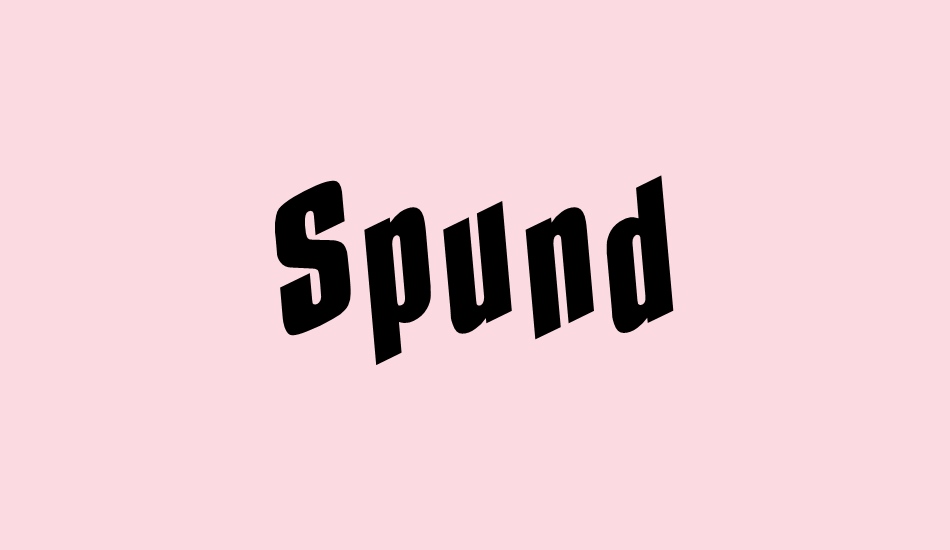 spund font big