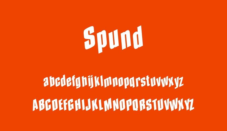 spund font