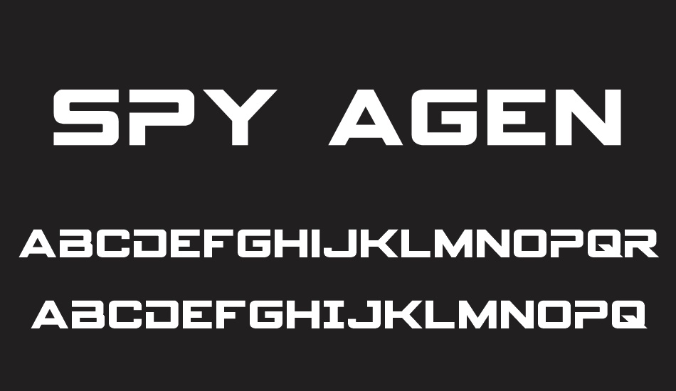 spy-agency font