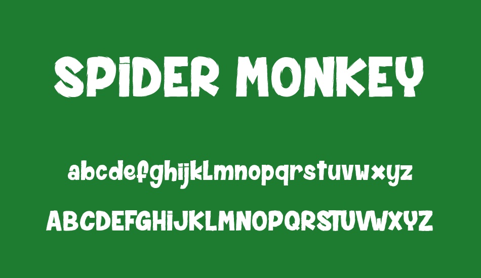 spıder-monkey font