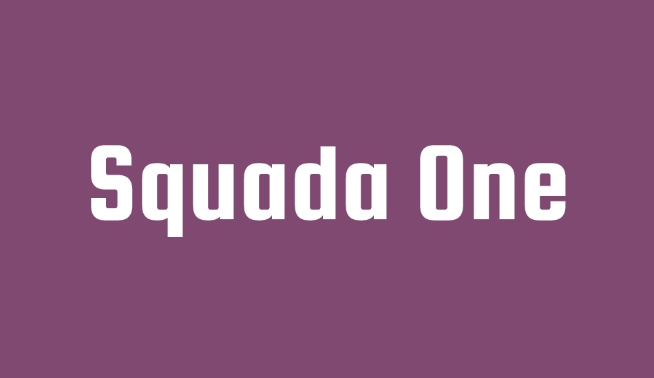 squada-one font big