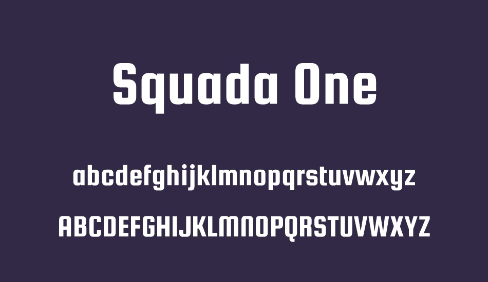 squada-one font