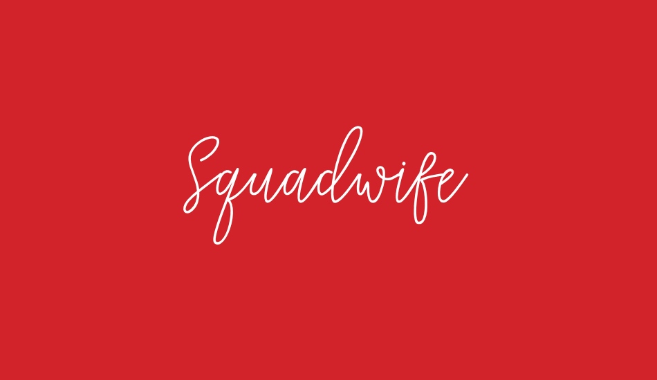 squadwife-free font big