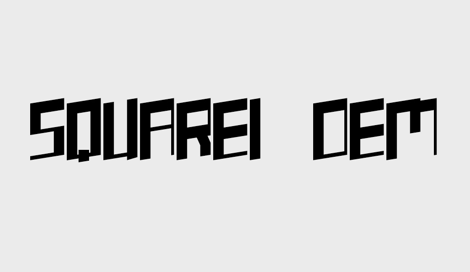 Squarei free font