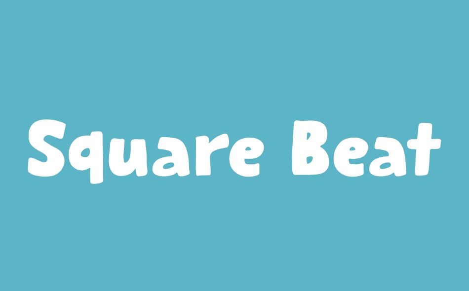 Square Beat font big