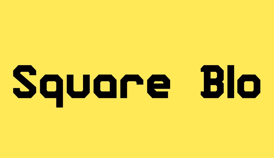 square-block font big