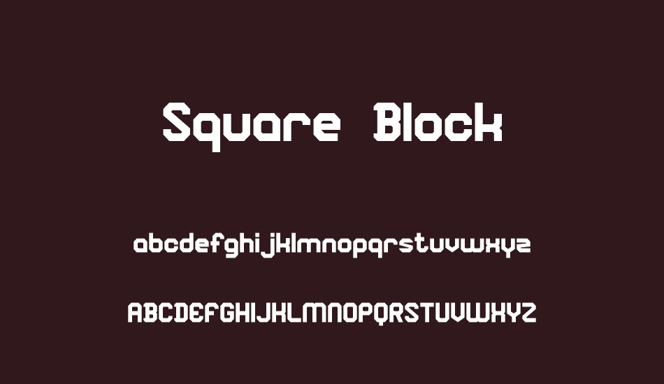 square-block font