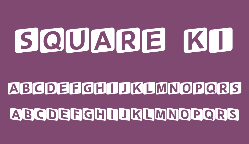 square-kids font