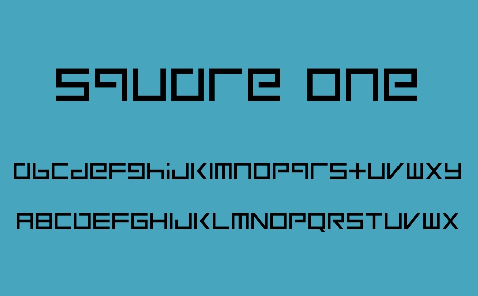 Square One font