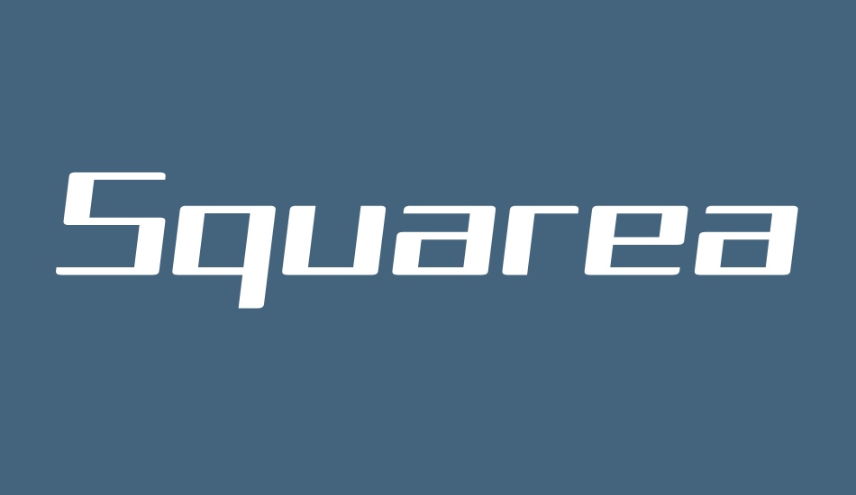 squarea-expanded-oblique font big