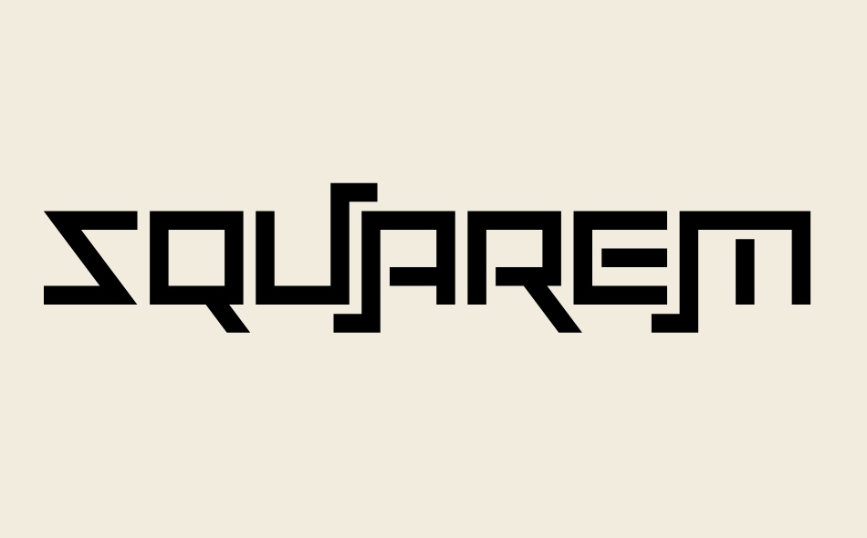 Squaremaze font big