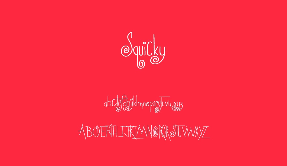 squicky font