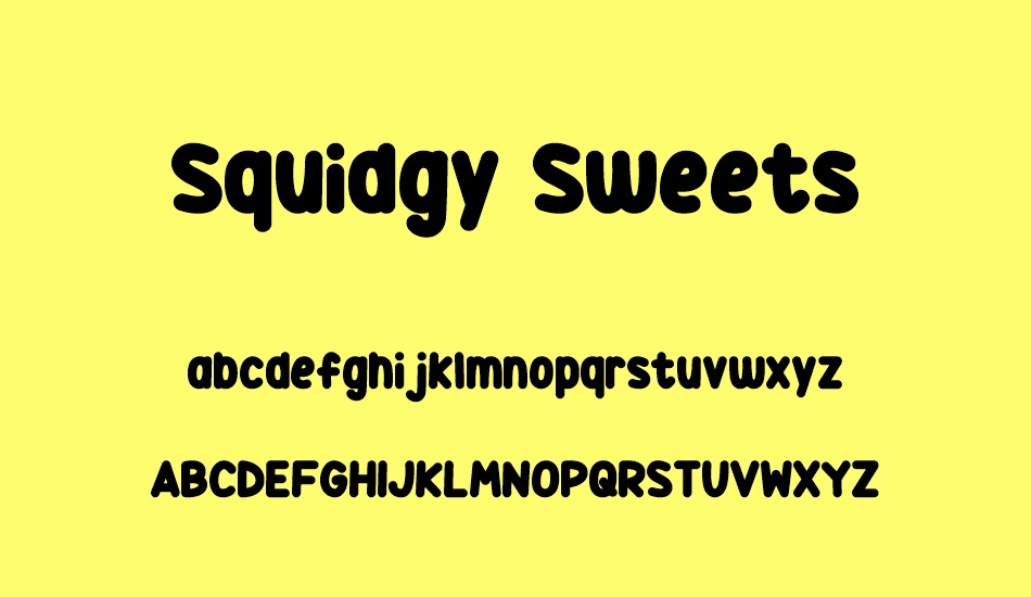 squidgy-sweets font