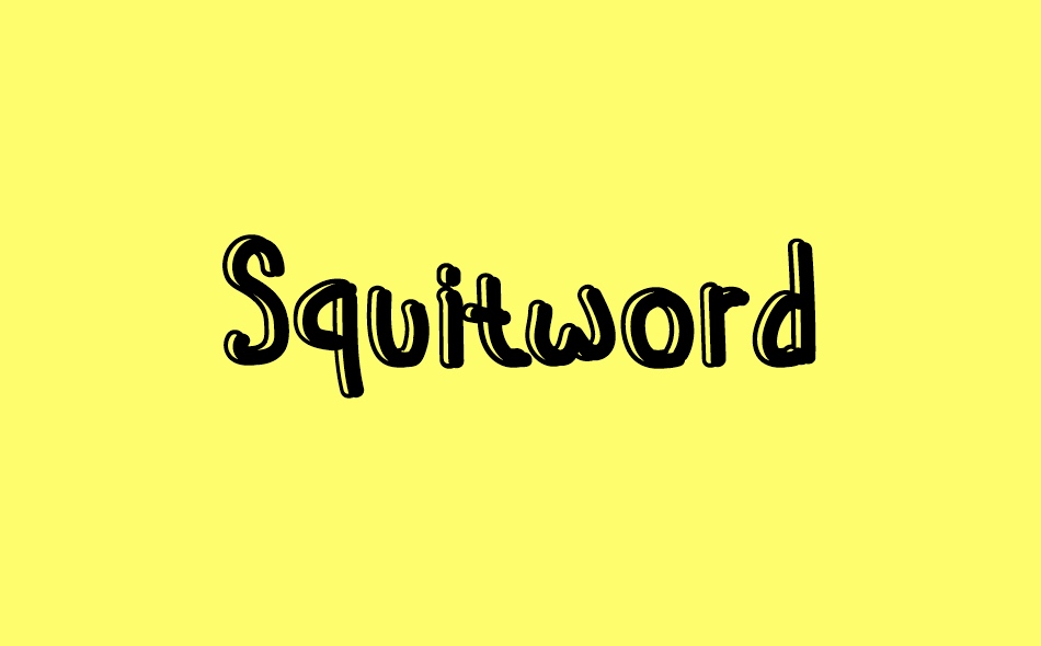 Squitword font big