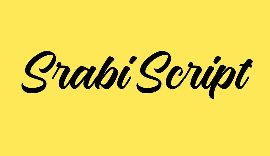 srabi-script font big