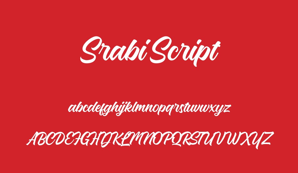 srabi-script font