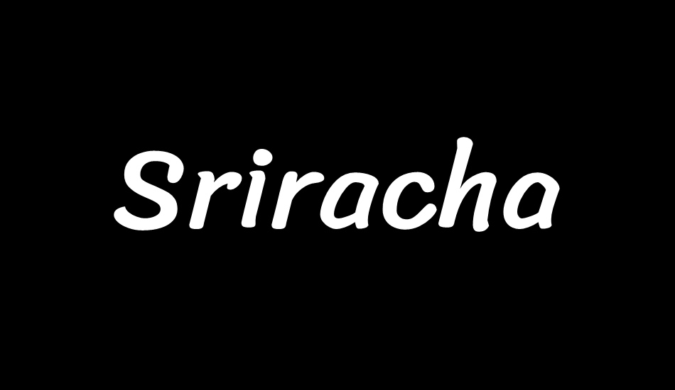 sriracha font big