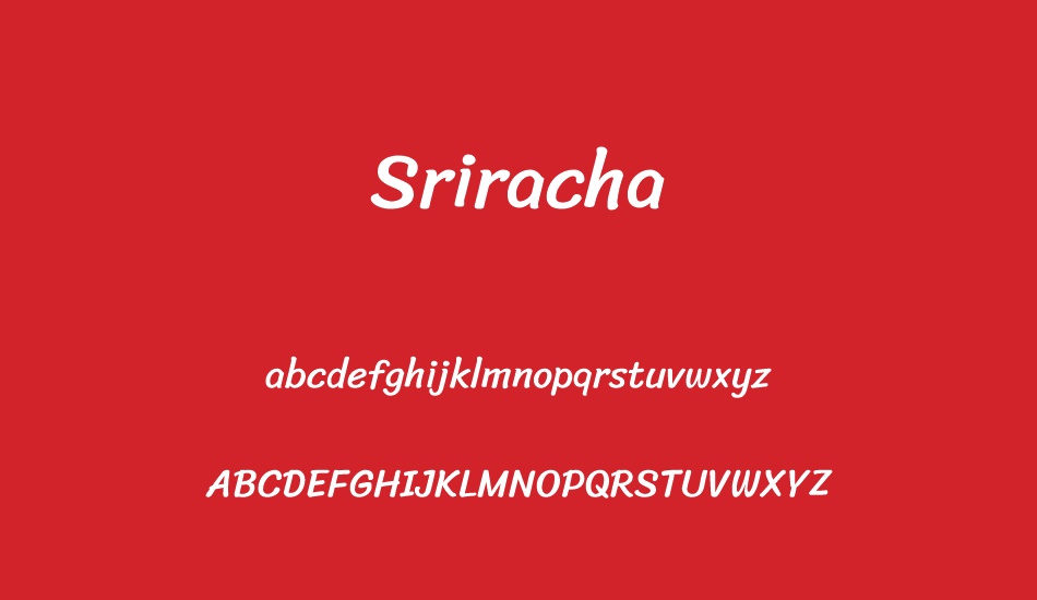 sriracha font