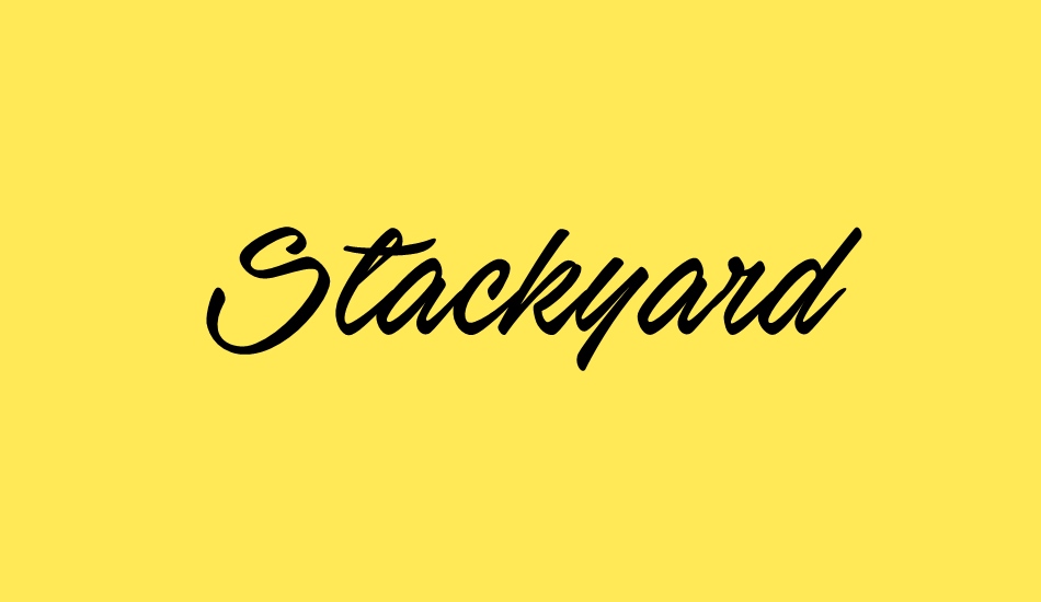 stackyard-personal-use font big