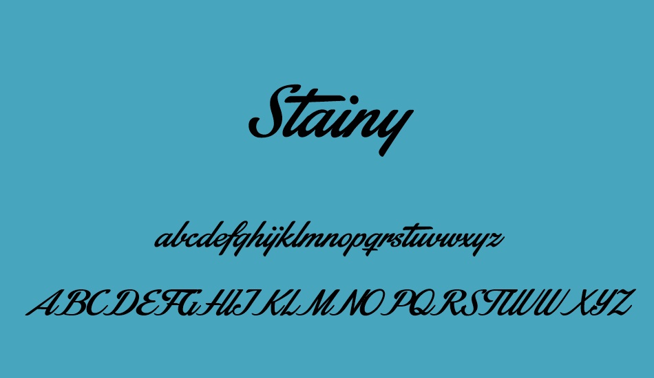 stainy-personal-use-only font