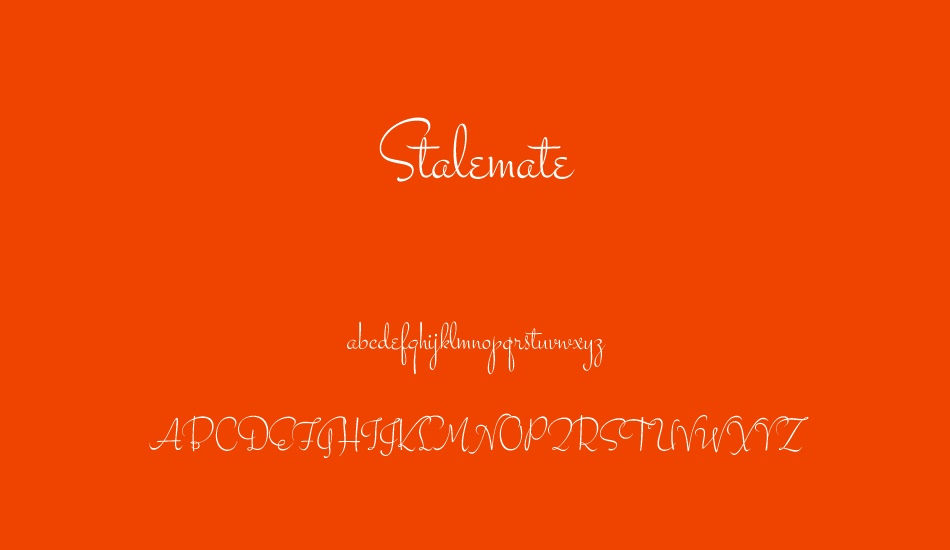 stalemate font