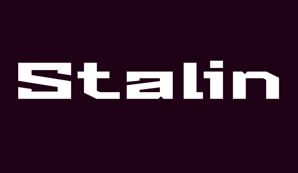 stalinist-one font big