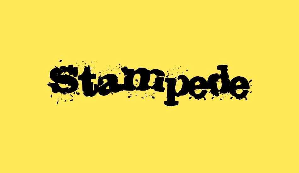 stampede font big