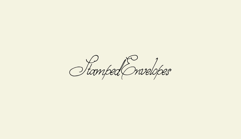 stampedenvelopes font big