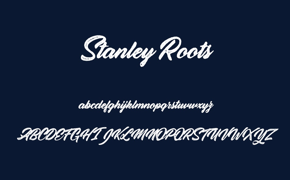 Stanley Roots font