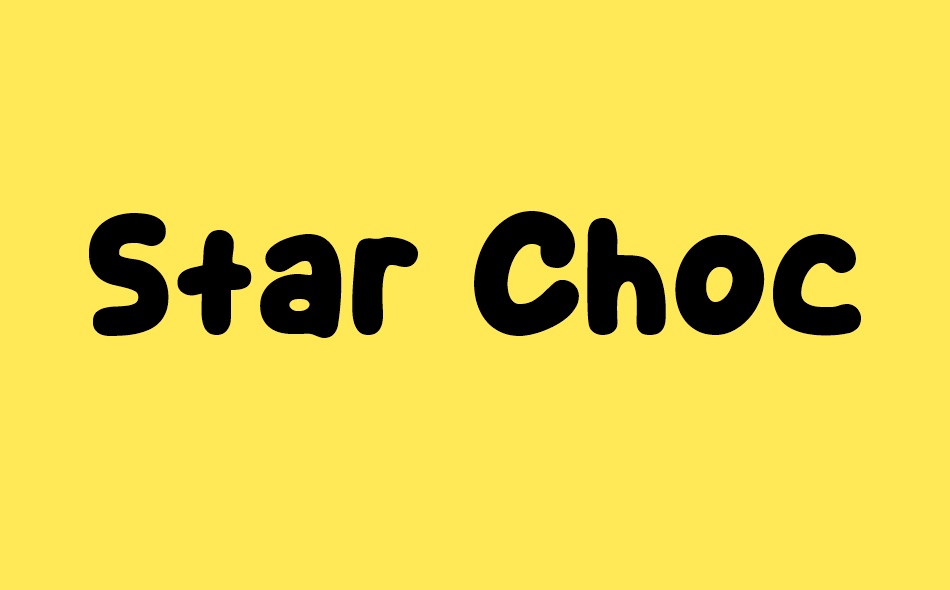 Star Choco font big